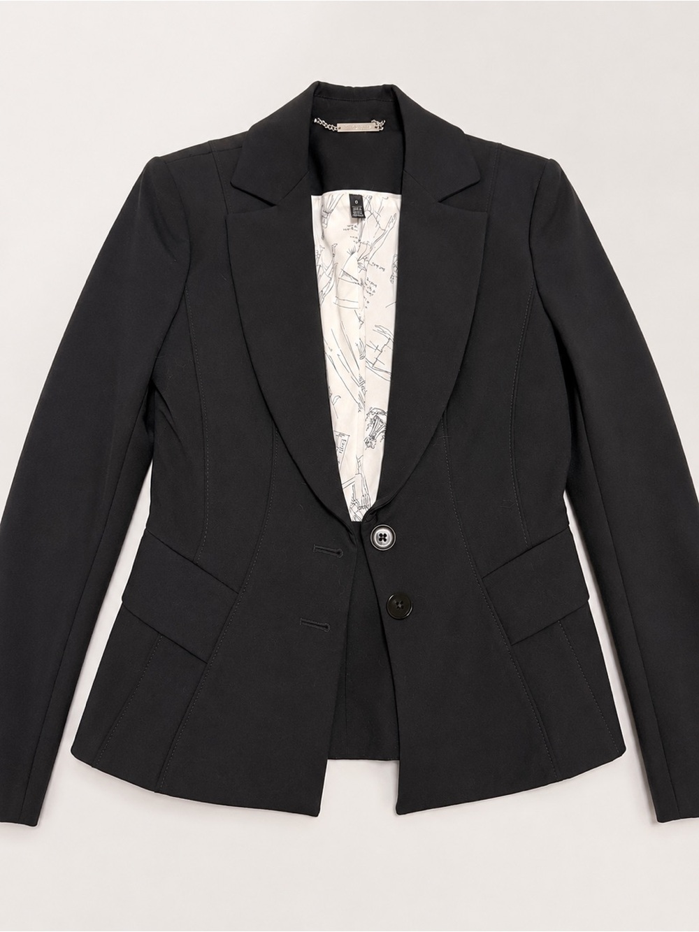 White House Black Market Black Tailored Blazer